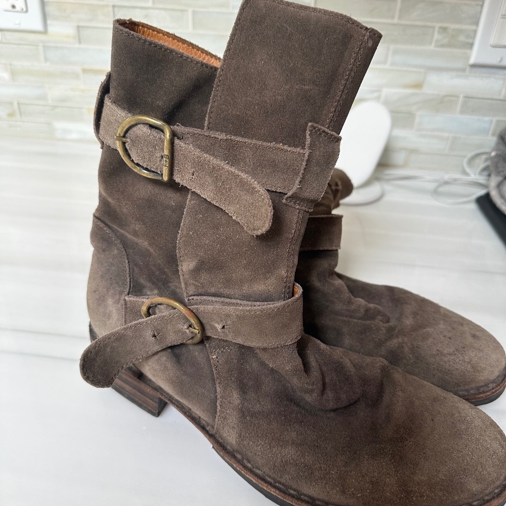 Fiorentini + Baker Suede Moto Boot